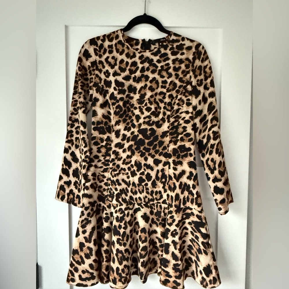 Aqua Leopard Print Dress